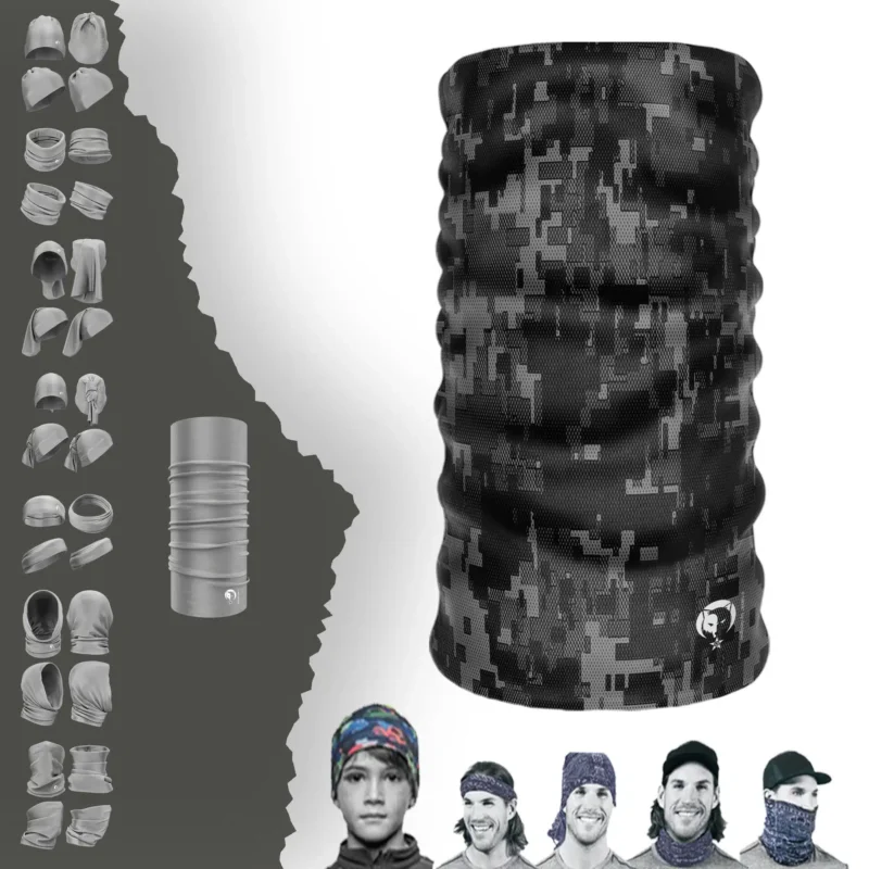 Nano Kamuflaj Boyunluk Bere Bandana Maske Bone Toka Saçbandı
