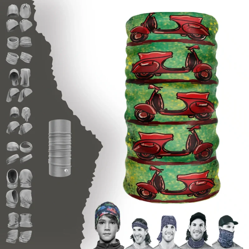 Kırmızı Motorlar Boyunluk Bere Bandana Maske Bone Toka Saçbandı