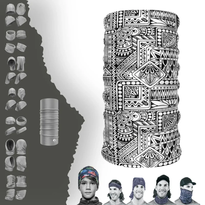 Karışık Desenli Boyunluk Bere Bandana Maske Bone Toka Saçbandı