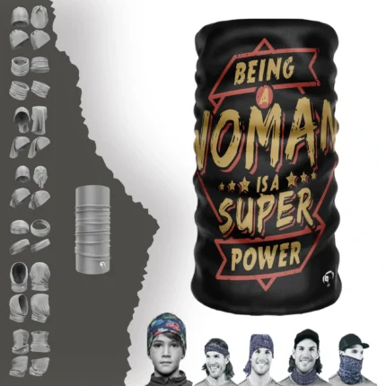 Woman Kırmızı Sarı Boyunluk Bere Bandana Maske Bone Toka Saçbandı