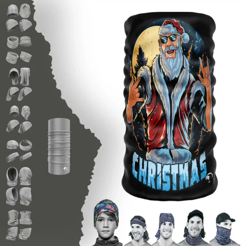 Yakışıklı Noel Babalı Boyunluk Bere Bandana Maske Bone Toka Saçbandı