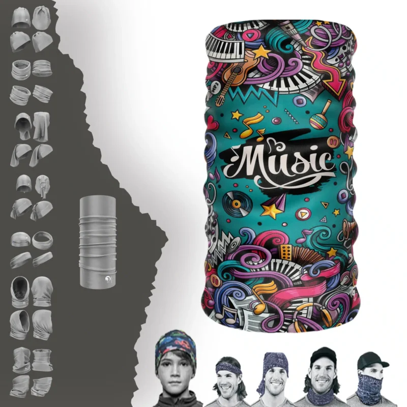 Muzik Dünası Boyunluk Bere Bandana Maske Bone Toka Saçbandı