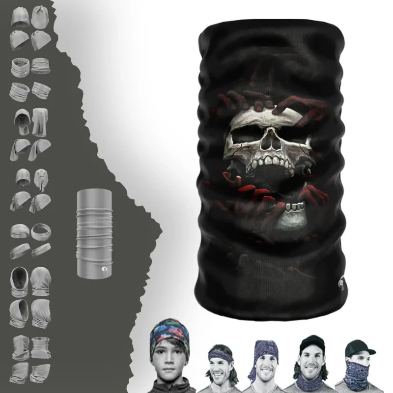 Parçalanan Kurukafa Boyunluk Bere Bandana Maske Bone Toka Saçbandı