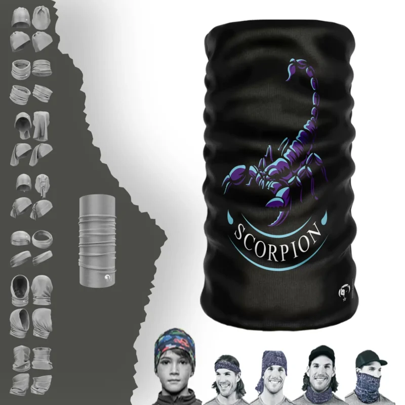 Scorpıon Boyunluk Bere Bandana Maske Bone Toka Saçbandı