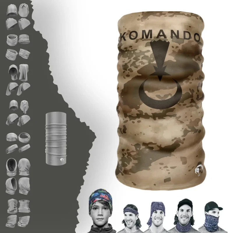 Komanda Kamuflaj Tüp Boyunluk Bandana Baf Toka Maske Saçbandı