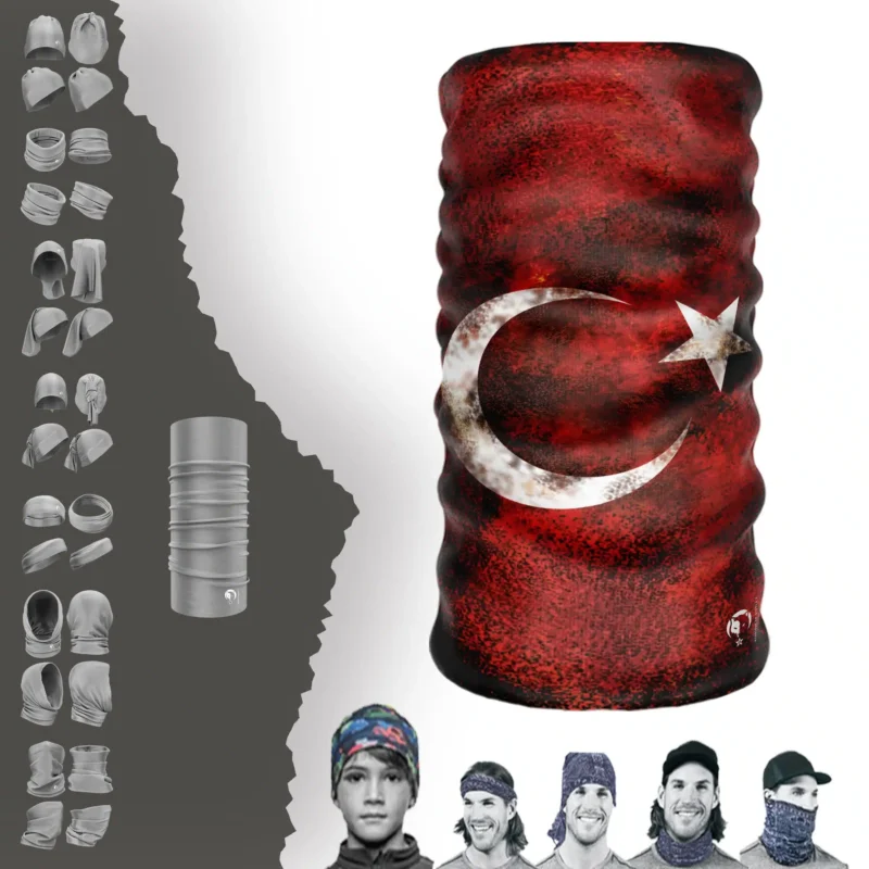 Bayrak Boyunluk Bere Bandana Maske Bone Toka Saçbandı