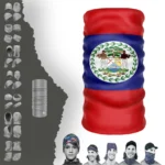 Belize Bayrak Boyunluk Bere Bandana Maske Bone Toka Saçbandı