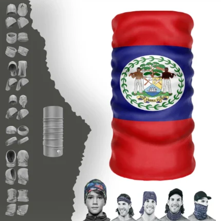 Belize Bayrak Boyunluk Bere Bandana Maske Bone Toka Saçbandı