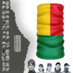 Benin Bayrak Boyunluk Bere Bandana Maske Bone Toka Saçbandı
