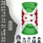 Burundi Bayrak Boyunluk Bere Bandana Maske Bone Toka Saçbandı