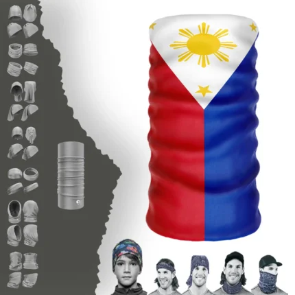 The-Philippines Bayrak Boyunluk Bere Bandana Maske Bone Toka Saçbandı