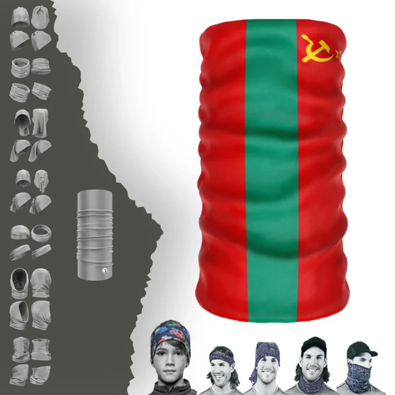 Transnistria Bayrak Boyunluk Bere Bandana Maske Bone Toka Saçbandı