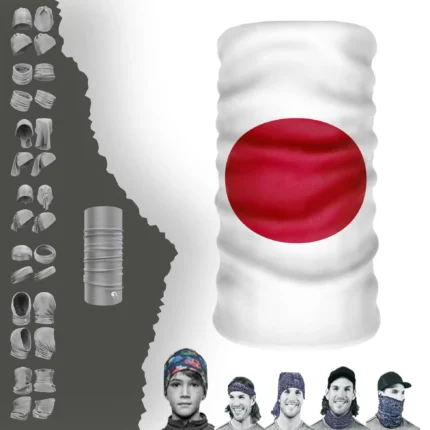 Japan Bayrak Boyunluk Bere Bandana Maske Bone Toka Saçbandı